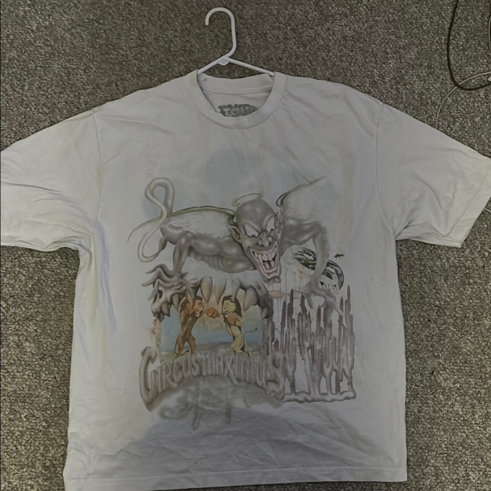Travis Scott Gray Graphic Tee
